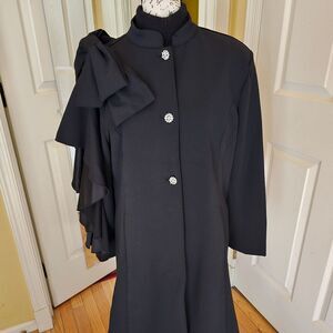 CHRISTIAN SIRIANO BLACK STATEMENT COAT
